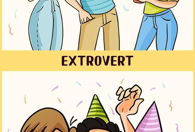 12 Illustrations Showing How Introverts and Extroverts See the World