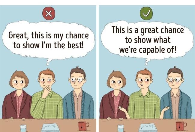 10 Illustrations Showing How Best to Work in a Team